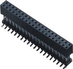 2.0mm pitch double row connector menambahkan satu plastik tipe SMT LCP ROHS hitam
