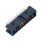 2.54 Konektor Header Kotak Pitch atau PA9T Black Electroplated semi Gold Tin