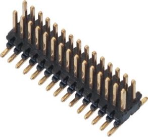 SMT LCP 0.80 * 1.20 Pin Header Black Dual row Dengan CAP H = 1.4 Reel packing Gold flash ROHS