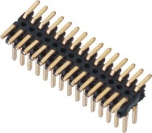 SMT LCP 0.80 * 1.20 Pin Header Black Dual row Dengan CAP H = 1.4 Reel packing Gold flash ROHS