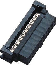 20 pin 2.00mm Konektor IDC Socket Perempuan Dengan Bump PBT Phosphor Bronze Sel Au / Sn