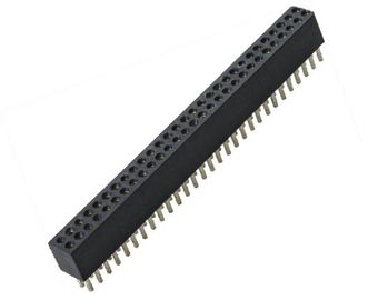 WCON 1.27mm Michined Female Round Pin Header 2 * 30P DIP H = 3.8mm L = 6.0mm