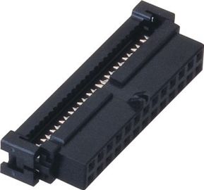 20 pin 2.00mm Konektor IDC Socket Perempuan Dengan Bump PBT Phosphor Bronze Sel Au / Sn