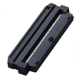IDC Socket Connector 2.00mm Dengan Ramp Locking PBT Black Spring TYPE ROHS