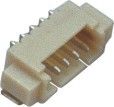 1.25mm Pitch Wafer 5 Pin Konektor Kawat Ke Papan 1.0AMP 90 ° SMT
