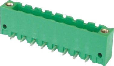 Male 8P 90 ° Terminal Blocks Connector 5.08mm Untuk Industri Terminal Pluggable