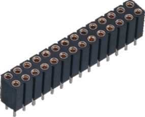 Konektor Header Female 180 ° DIP PPS 2,54 mm Mesin 30 ％ GF UL94V-0