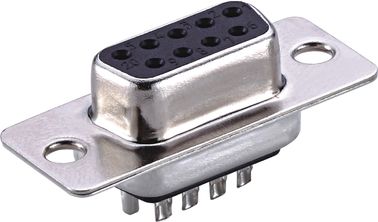 9 Pin D Tipe Female Connector Dual Row Solder D Sub Connector Untuk Komputer