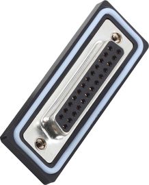 25P Konektor Perempuan D-SUB Dual Rows Solder Type 6241-25FNG0B01 UL / ROHS