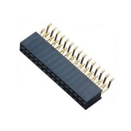 90 Derajat SMT H = 8.5mm Konektor Header Wanita PA9T Kembali 2.54 Mm Female Header