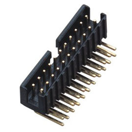 2.0mm Open Curved Insertion Type Simple Box Header Connector Membungkuk dan menyisipkan