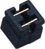 Hitam Mini Jumper Dua Siam Tmale Perempuan Dua Pin Konektor Flash Emas Pbt