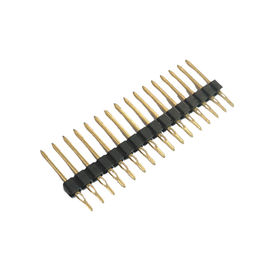 WCON Press Fit Pin Header Connector Baris Tunggal 2.54 Pitch PBT Black ROHS