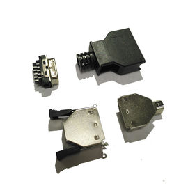 Konektor Pin Komputer Hitam SCSI CEN-TYPE 14 Pin Male PBT Black Sel.5U &quot;Au / Sn ROHS