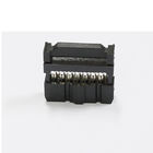 WCON 2.54mm IDC Socket 14P Jenis Pegas Dengan Bump Sel.1U &quot;Au / Ni Tanpa Strain Relief Black