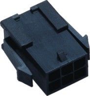 3.0mm Dual Row Perumahan Belt Buckle Wire To Board Otomotif Listrik Konektor LCP hitam