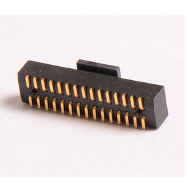 Header Pin Tipe SMT Header 1.27 Mm Pitch PA9T Emas Hitam Emas ROHS