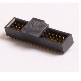 Header Pin Tipe SMT Header 1.27 Mm Pitch PA9T Emas Hitam Emas ROHS