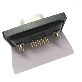 WCON D Sub Connector 9 PIN Perempuan Baris Ganda Tahan Air PBT Hitam ROHS