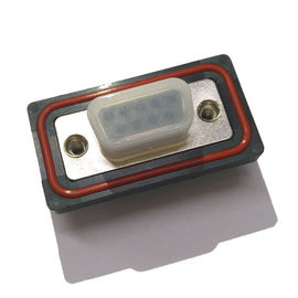 WCON D Sub Connector 9 PIN Perempuan Baris Ganda Tahan Air PBT Hitam ROHS