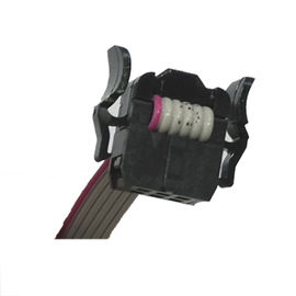 WCON 2.54mm IDC 6P Latch Header Dengan SR PBT Black Sel.1U &quot;Au / Ni ROHS