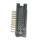 Sudut Kanan 1.27 Mm Pitch Connector, PA9T Black 20 Pin Header Connector