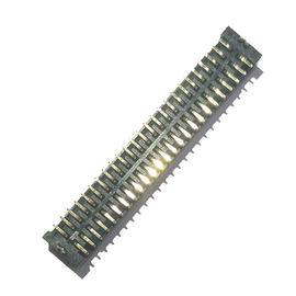Box Header 1.27mm, Tipe SMT, dengan Fork &amp; Cap, H = 5.7mm, Gold Flash Plating