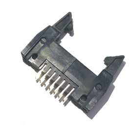 WCON Panjang Latch 2,54 Mm Pitch Pin Header, PBT Konektor Lurus 14 Pin Header