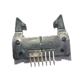 WCON Panjang Latch 2,54 Mm Pitch Pin Header, PBT Konektor Lurus 14 Pin Header