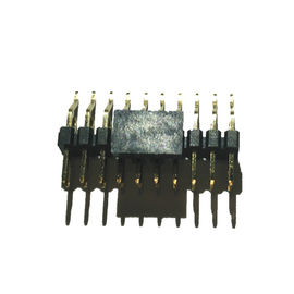 2 Pin Header Connector Male Right Right Angle / Jenis SMT PA9T Dengan POST / CAP