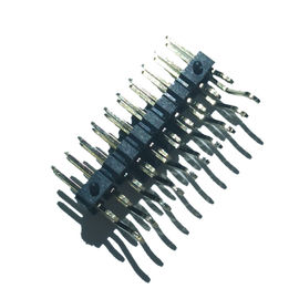 2 Pin Header Connector Male Right Right Angle / Jenis SMT PA9T Dengan POST / CAP