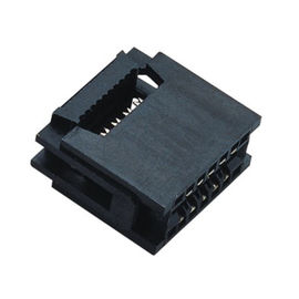 Header Pin Wanita 2.54 Mm Gaya Dua Potong Pbt Baki Hitam 1u Ce Socket