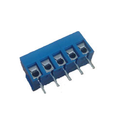 H = 8.4 3.81mm Euro 2P Terminal Sudut Kanan Blok PBT Blue SN Dilapisi ROHS