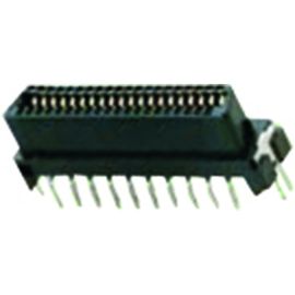 Sudut Kanan Pria 1.27mm Scsi Drive D Tipe 40P Konektor Pcb IO