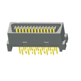 1.27mm Straight 26 Pin Scsi Connector PBT 30% GF UL94V-0 Phosphor Perunggu Emas Flash / Sn