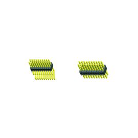 SMT LCP 0.80 * 1.20 Pin Header Black Dual row Dengan CAP H = 1.4 Reel packing Gold flash ROHS