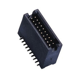 plastik hitam 1.27 Box Header 50Pin SMT LCP Dengan bahan ROI suhu tinggi