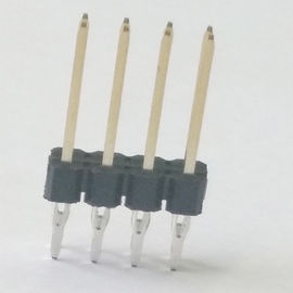 WCON Press Fit Pin Header Connector Baris Tunggal 2.54 Pitch PBT Black ROHS