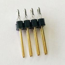 WCON Press Fit Pin Header Connector Baris Tunggal 2.54 Pitch PBT Black ROHS