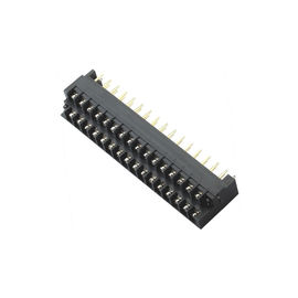 Terminal 7.62mm Blok Satu baris PA66 hitam Sn dilapisi 25% GF UL94V-0 Kuningan