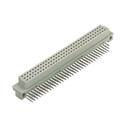 48 Pin Lurus DIP PBT Din 41612 Konektor PBT Grey 2.54mm Konektor Tipe Eropa