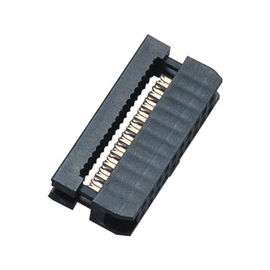 20 pin 2.00mm Konektor IDC Socket Perempuan Dengan Bump PBT Phosphor Bronze Sel Au / Sn