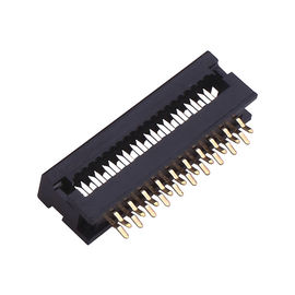 Kuningan Sel Au / Ni 2 * Konektor Soket 9P DIP 2.54 * 7.62mm PBT 30% GF UL94V-0 ROHS