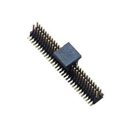 1.0mm 1 * 15P DIP PA9T Soket Pin Header Single Pin Hitam untuk Papan PCB