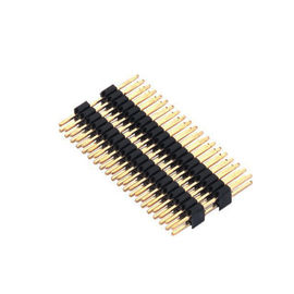 1,27 Mm Pin Header Sudut Kanan plastik suhu tinggi DIP H = 1,5 PA9T hitam UL94V-0