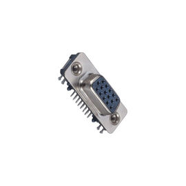 Konektor 15 pin tipe WCON D 25mΩ Resistensi Kontak Maks 500V AC / DC Biru / Hitam
