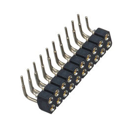 Straight SMT Maching Round Pin Header 2.00mm 2 * 20P Konektor Papan Sirkuit