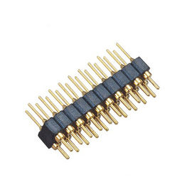 WCON 2.54 mm Header Pin Bulat Lurus PPS Kuningan H = 3.0 Mm L = 10.0 Hitam ROHS