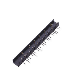 WCON 2.54 mm Header Pin Bulat Lurus PPS Kuningan H = 3.0 Mm L = 10.0 Hitam ROHS
