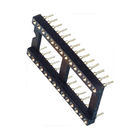 WCON 2.54mm IC Socket 2 * 16P DIP Header Pin Bulat Baris Ganda H = 3.0, L = 7.43 ROHS
